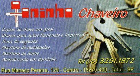 toninho chaveiro 